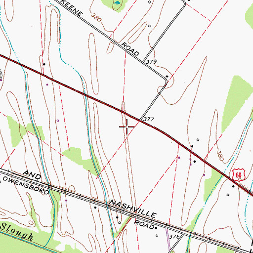 Topographic Map of WKOH-TV (Owensboro), KY