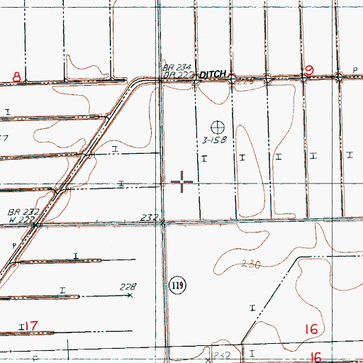 Topographic Map of McFerrin Plantation, AR