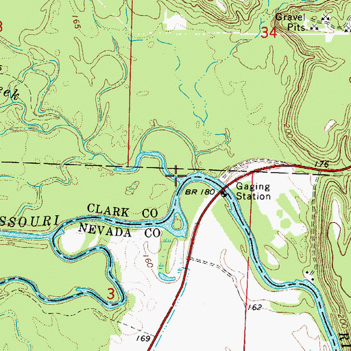 Topographic Map of McNeeley Creek, AR