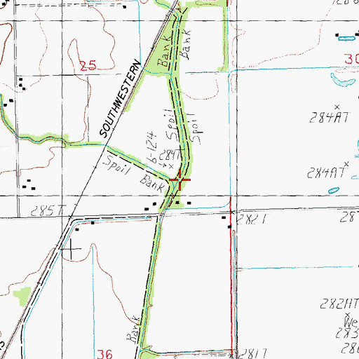 Topographic Map of McNie Creek, AR