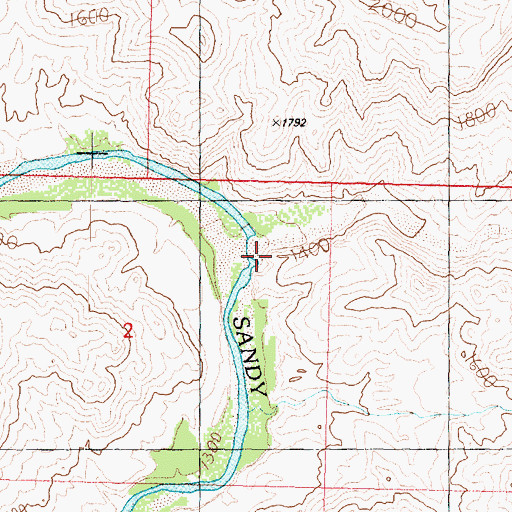 Topographic Map of Government Wash, AZ