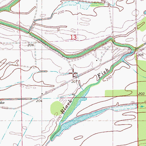 Topographic Map of Minoso Farm, AR
