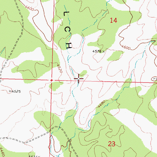 Topographic Map of Grand Gulch Bench, AZ