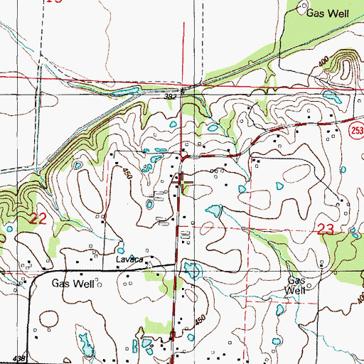 Topographic Map of Mosark Church, AR