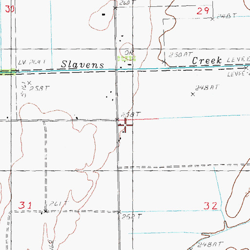 Topographic Map of Mount Hebron Church, AR