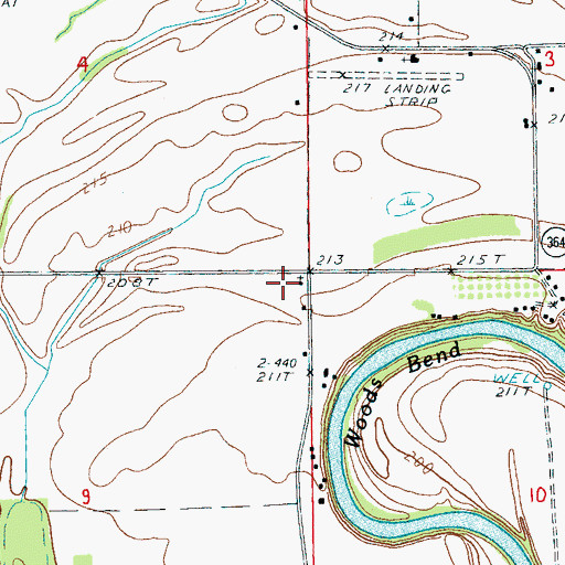 Topographic Map of Mount Olive Church, AR