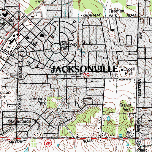 Topographic Map of Mount Pisgah Church, AR