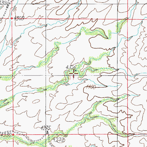 Topographic Map of Granite Canyon, AZ