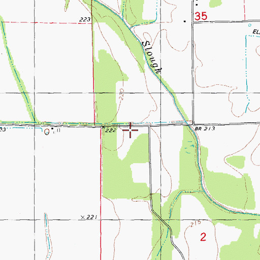Topographic Map of Mount Pleasant Church, AR