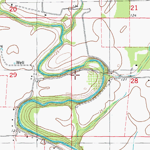 Topographic Map of Mount Zion Church, AR