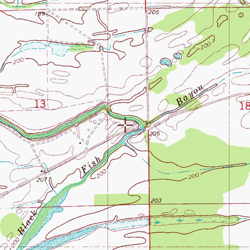 Topographic Map of Mount Zion Church, AR
