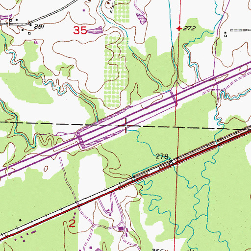 Topographic Map of Mud Creek, AR