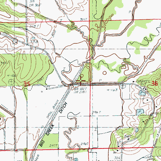 Topographic Map of Mud Creek, AR