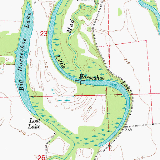 Topographic Map of Mud Slough, AR