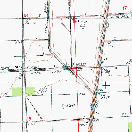 Topographic Map of Murray Creek, AR
