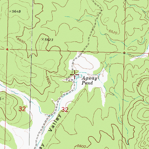 Topographic Map of Agway Valley, AZ
