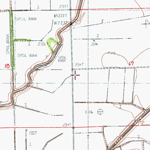 Topographic Map of New Bethel Church, AR