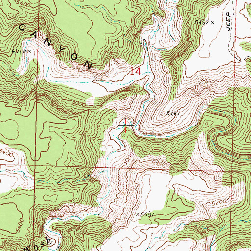 Topographic Map of Agway Wash, AZ