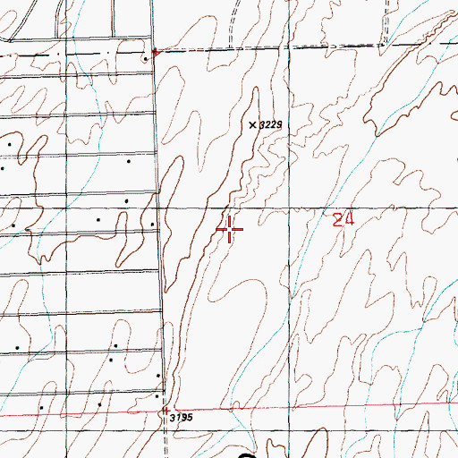 Topographic Map of Grapevine Mesa, AZ