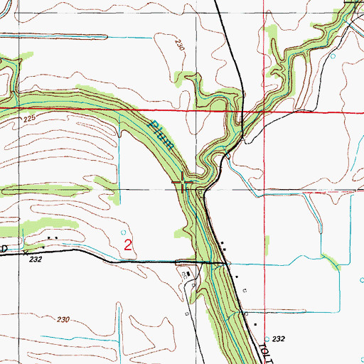 Topographic Map of North Bayou, AR