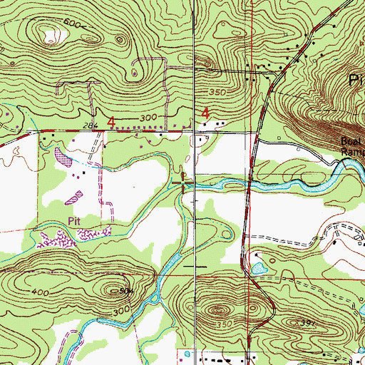Topographic Map of Nowlin Creek, AR