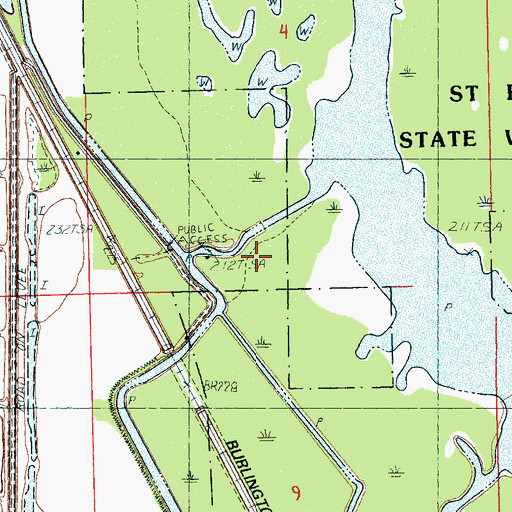 Topographic Map of Oak Donnick Gage, AR