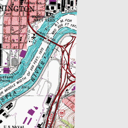 Topographic Map of District of Columbia Tree Nursery (historical), DC