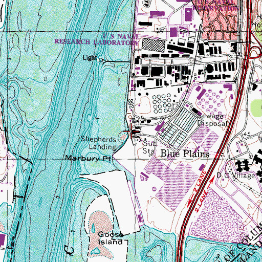 Topographic Map of Shepherd Ferry (historical), DC