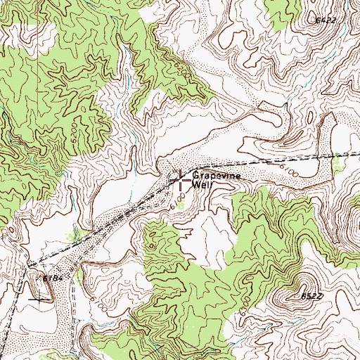 Topographic Map of Grapevine Well, AZ
