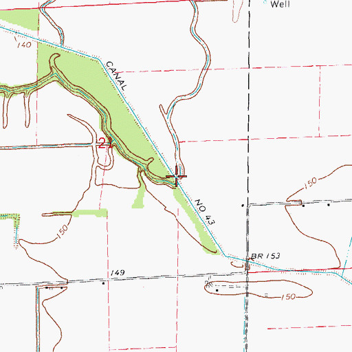 Topographic Map of Oak Log Bayou, AR