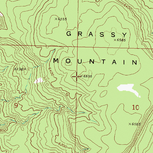 Topographic Map of Grassy Mountain, AZ