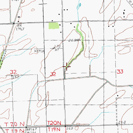 Topographic Map of Old River, AR