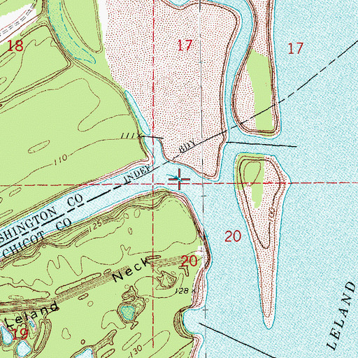 Topographic Map of Old River, AR