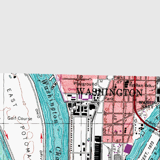 Topographic Map of Edward Simon Lewis House, DC