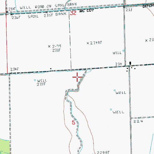 Topographic Map of One Mile Branch, AR