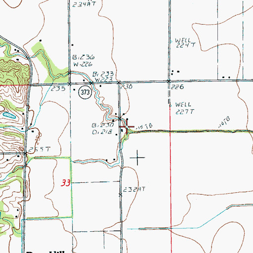 Topographic Map of Otter Creek, AR