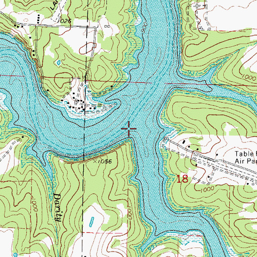 Topographic Map of Owl Creek, MO