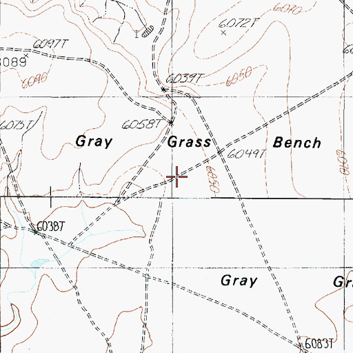 Topographic Map of Gray Grass Bench, AZ