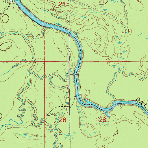 Topographic Map of Panther Creek, AR
