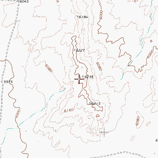 Topographic Map of Gray Mesa, AZ