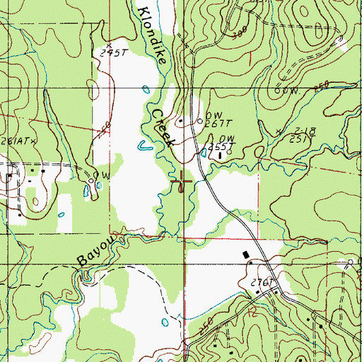 Topographic Map of Harpoon Branch, LA