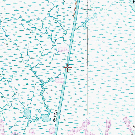 Topographic Map of Alkali Ditch, LA
