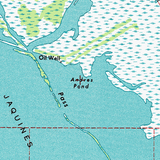 Topographic Map of Andres Pond (historical), LA