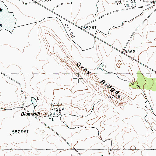 Topographic Map of Gray Ridge, AZ