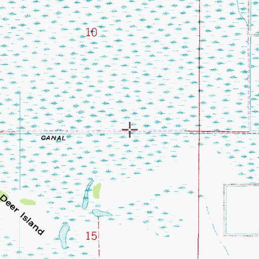 Topographic Map of Bancroft Canal, LA