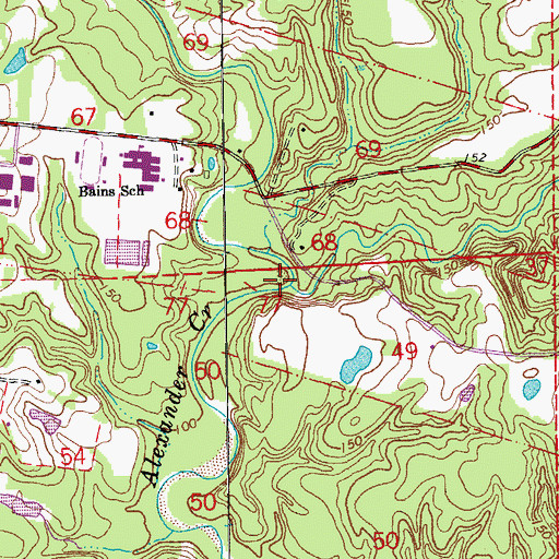 Topographic Map of Barrow Fork, LA