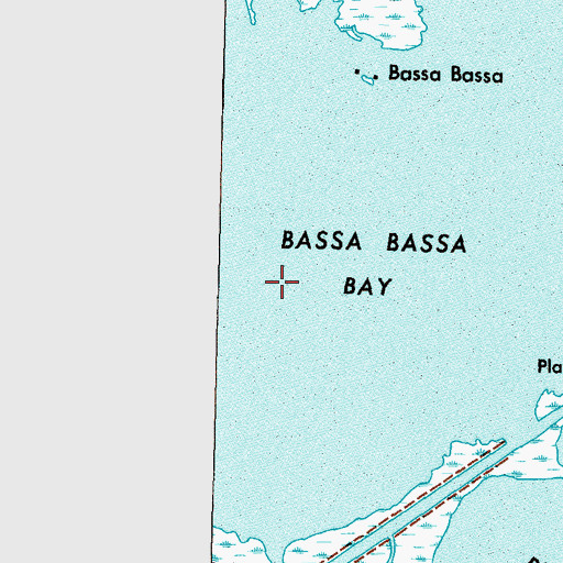 Topographic Map of Bassa Bassa Bay, LA