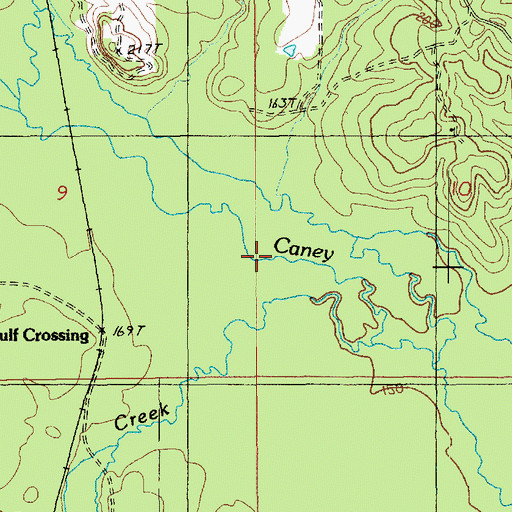 Topographic Map of Batiste Creek, LA