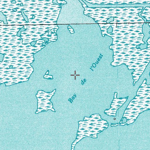 Topographic Map of Bay de l'Ouest, LA