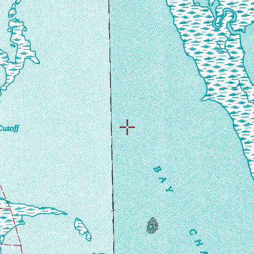 Topographic Map of Bay Chaland, LA